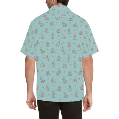 Bunny Pattern Print Design 02 Men's Hawaiian Shirt