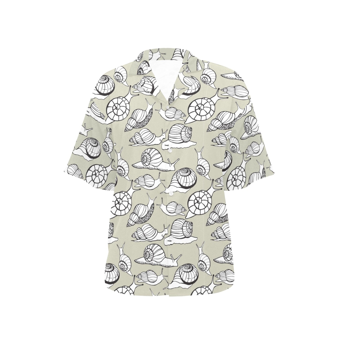 Snail Pattern Print Design 03 Women's Hawaiian Shirt
