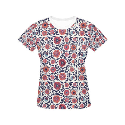 Suzani Print Design LKS304 Women's  T-shirt