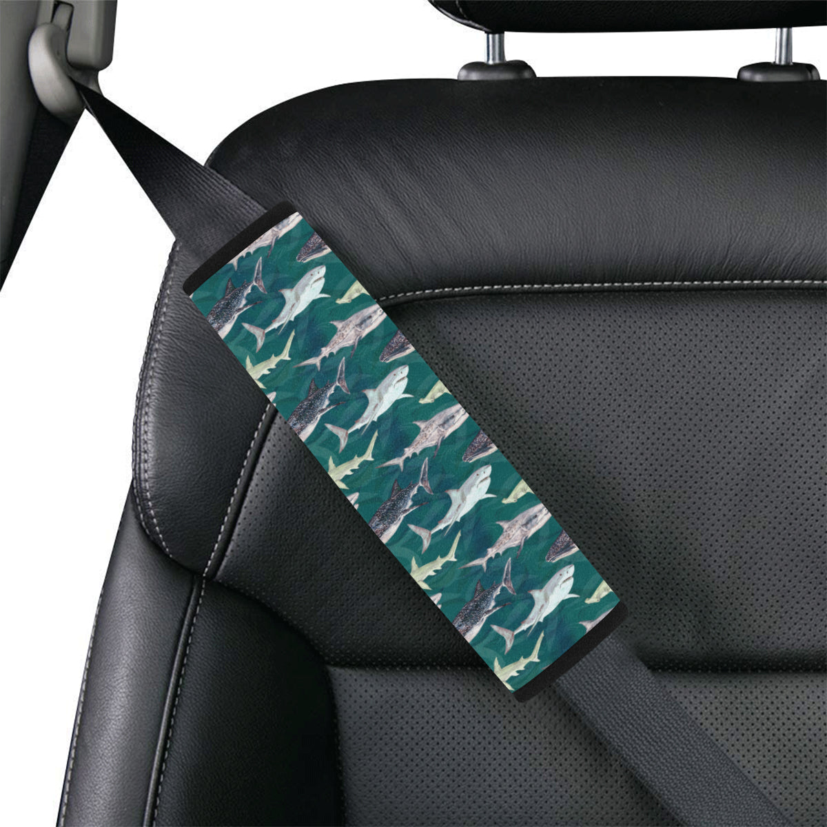 Shark Style Print Car Seat Belt Cover