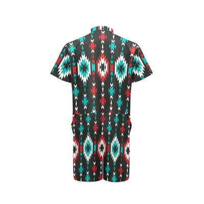 Native Pattern Print Design A08 Men's Romper