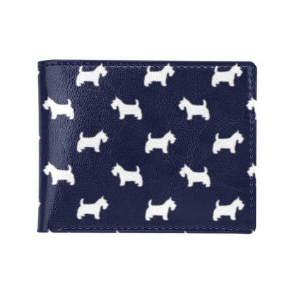 Scottish Terriers Print Design LKS3019 Men's ID Card Wallet