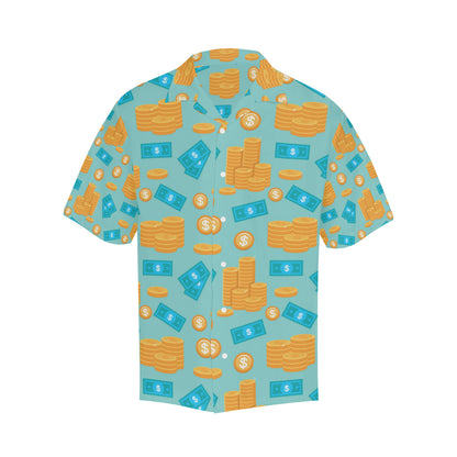 Money Pattern Print Design 03 Men's Hawaiian Shirt