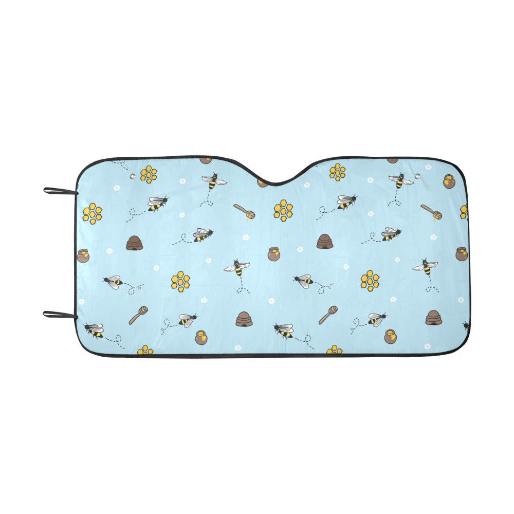 Honey Bee Print Design LKS307 Car front Windshield Sun Shade