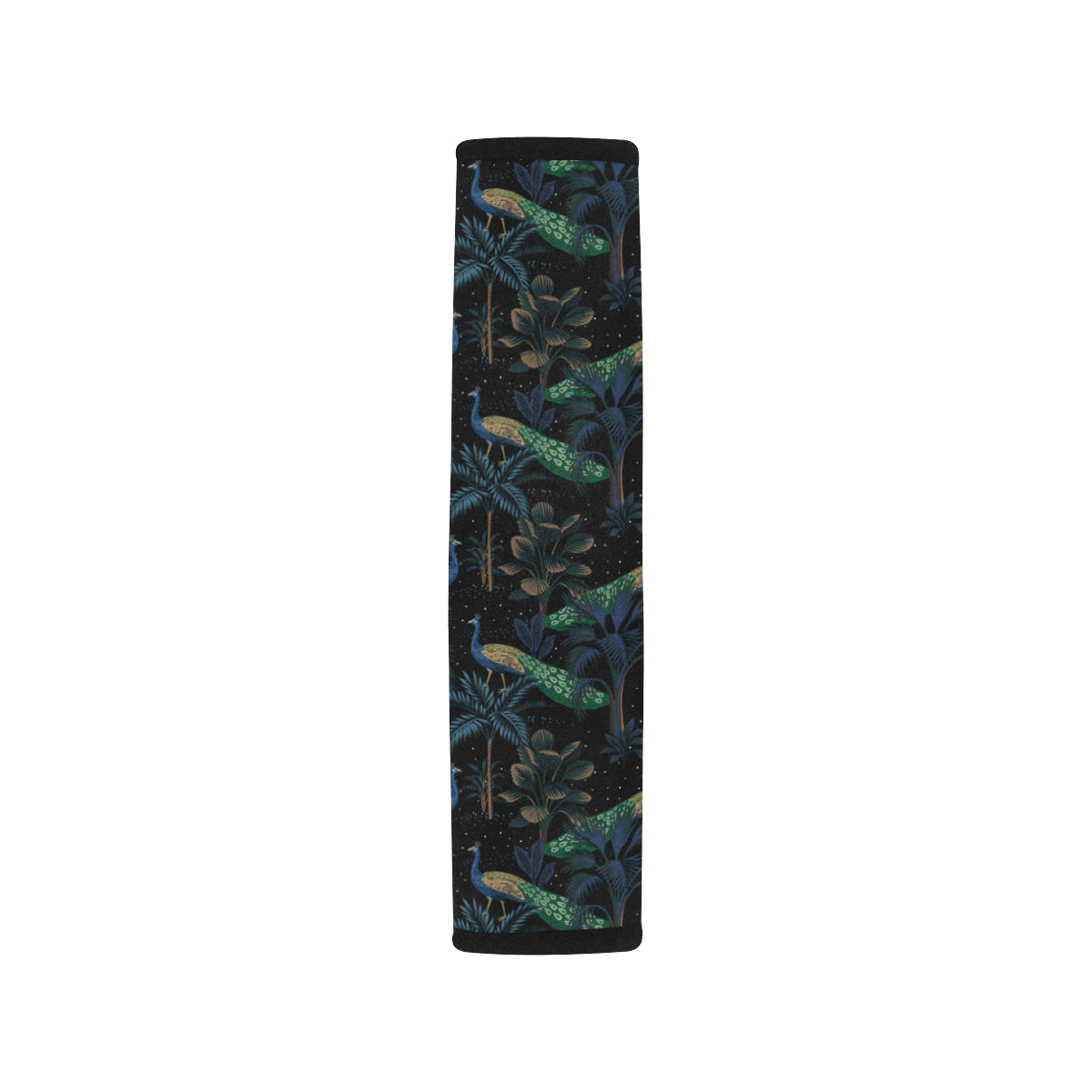 Rainforest Peacock Pattern Print Design A04 Car Seat Belt Cover