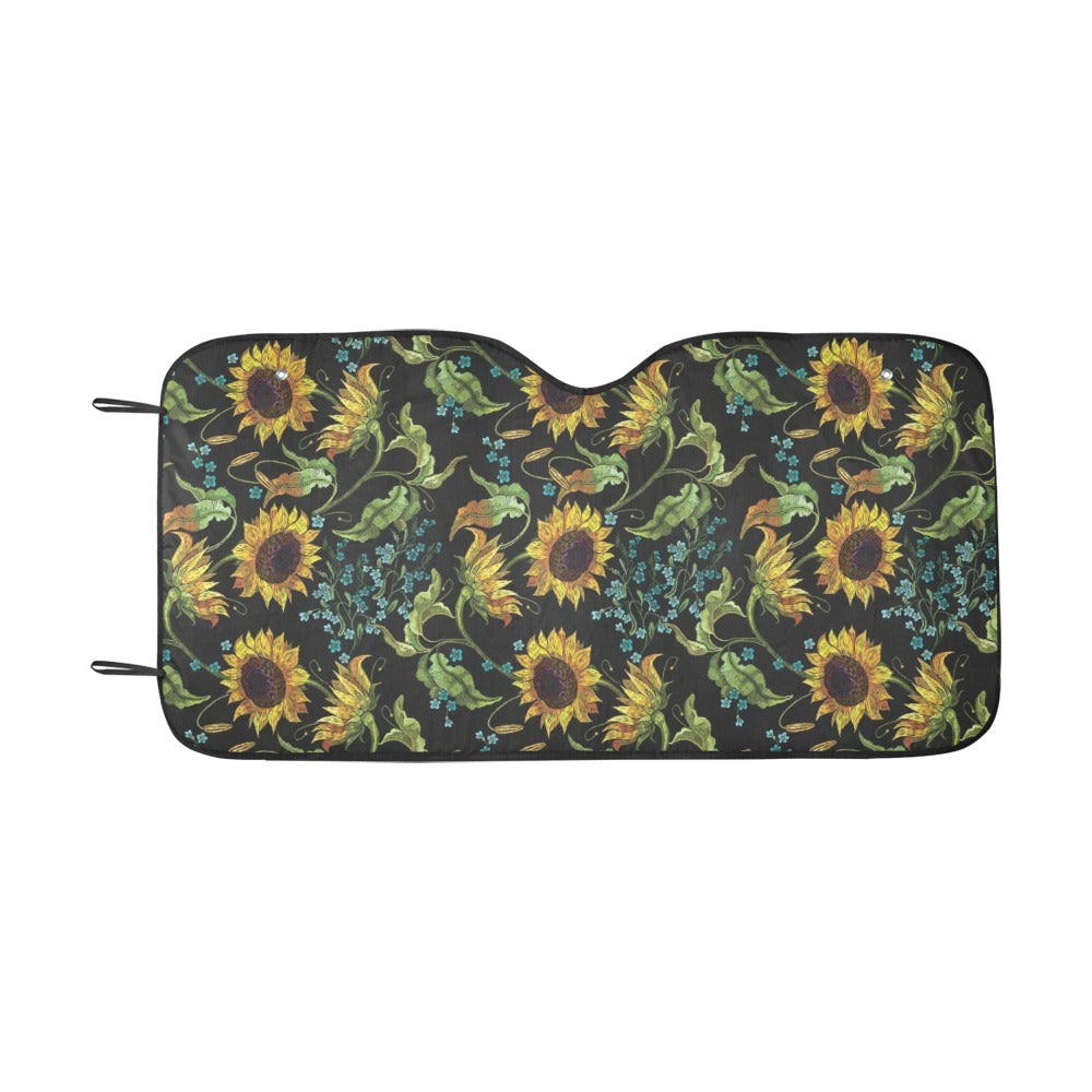 Sunflower Print Design LKS308 Car front Windshield Sun Shade