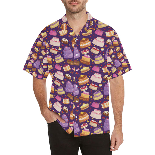 Cake Pattern Print Design 05 Men's Hawaiian Shirt