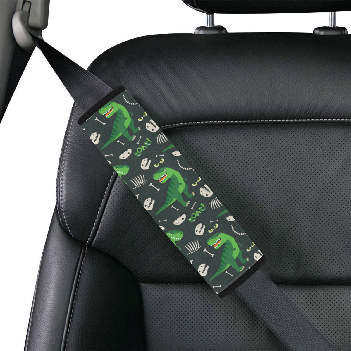 T Rex Pattern Print Design A05 Car Seat Belt Cover