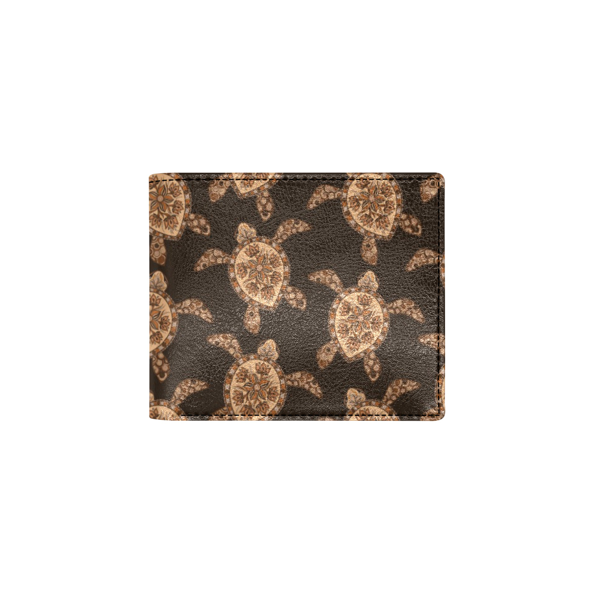 Tribal Sea Turtle Pattern Print Design T09 Men's ID Card Wallet