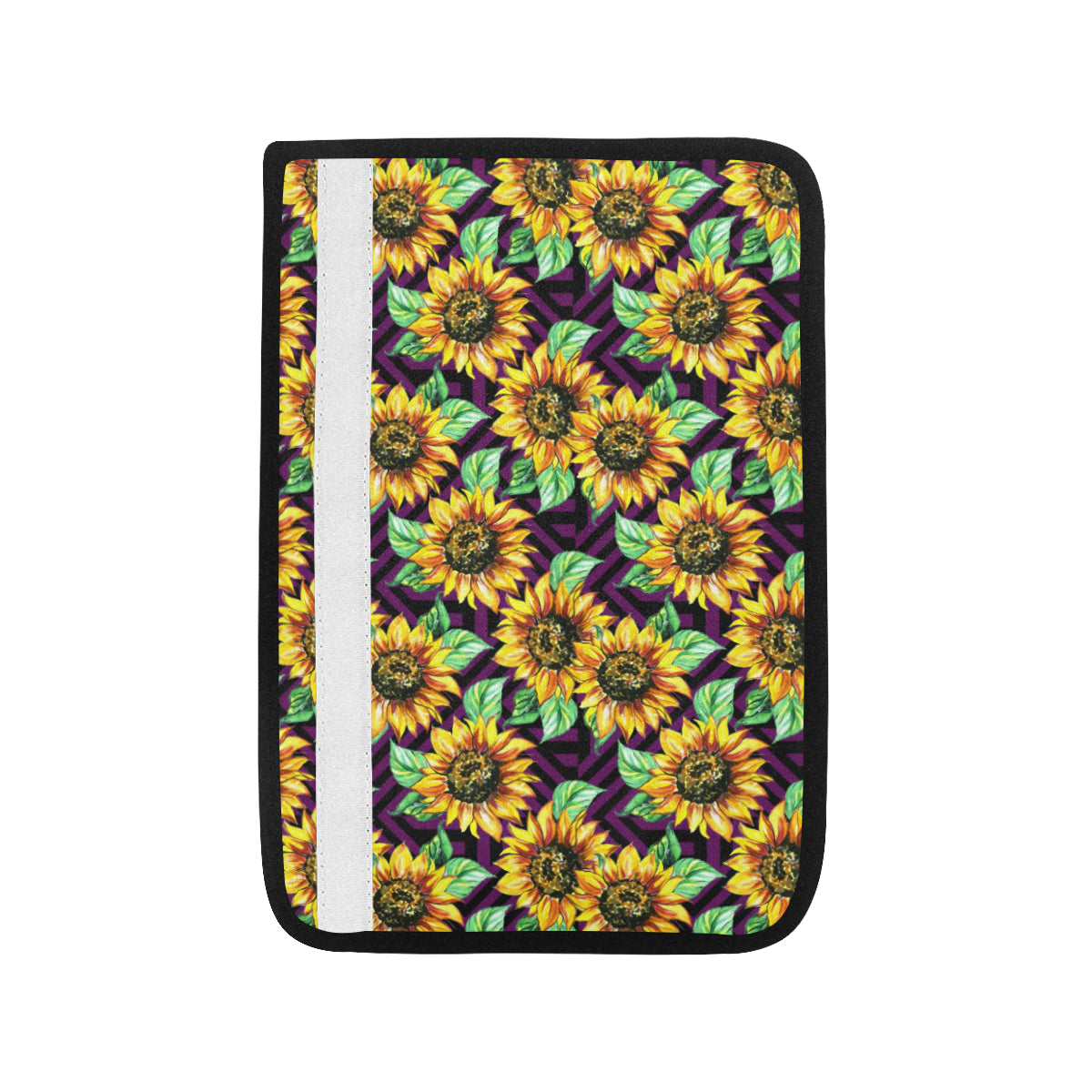Sunflower Pattern Print Design SF012 Car Seat Belt Cover
