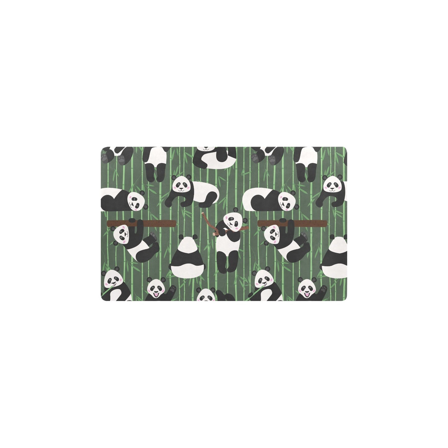 Panda Pattern Print Design A04 Kitchen Mat