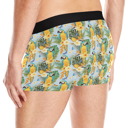Parrot Pattern Print Design A04 Men's Boxer Briefs