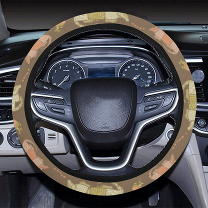 Armadillo Pattern Print Design 04 Steering Wheel Cover with Elastic Edge