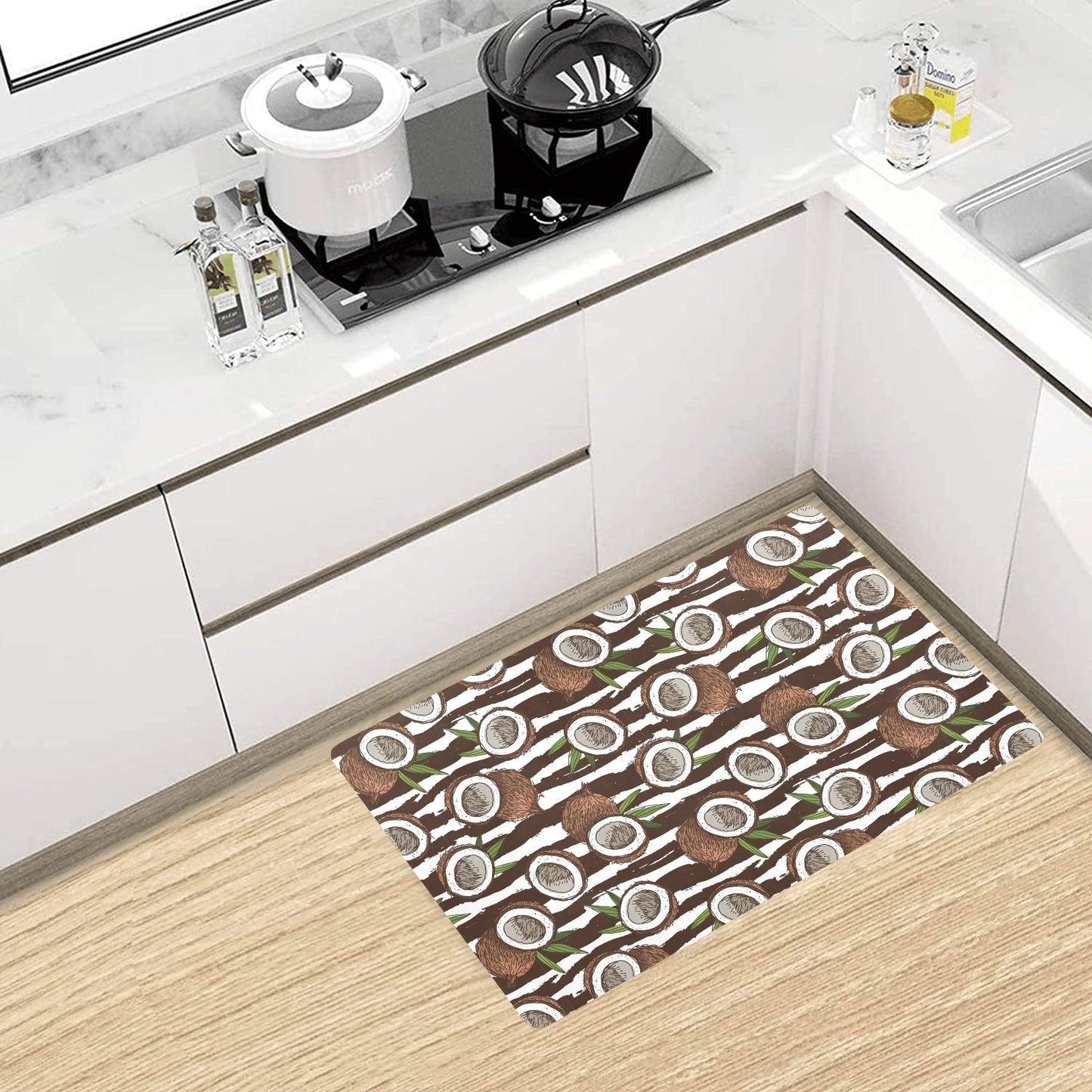 Coconut Pattern Print Design CN04 Kitchen Mat