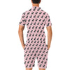 Chihuahua Pink Print Pattern Men's Romper