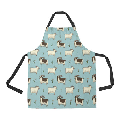 Goat Pattern Print Design 02 Apron with Pocket