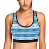 Dolphin Tribal Print Pattern Sports Bra