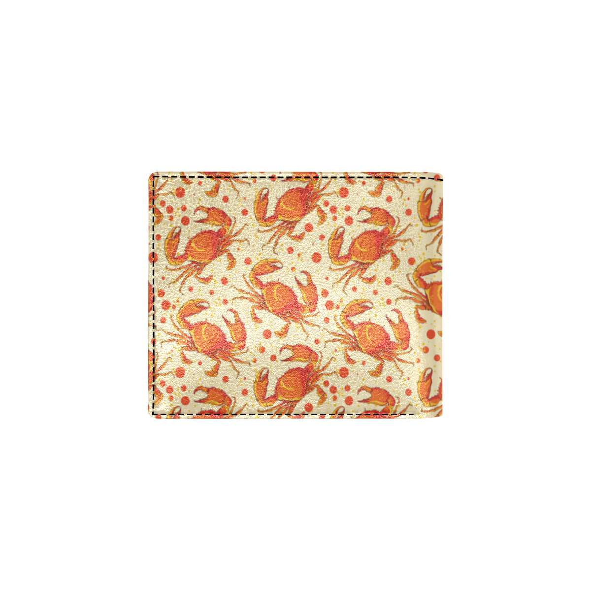 Crab Pattern Print Design 01 Men's ID Card Wallet