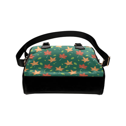 Maple Leaf Pattern Print Design 04 Shoulder Handbag