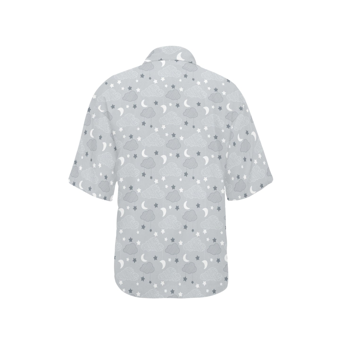 Cloud Pattern Print Design 04 Women's Hawaiian Shirt