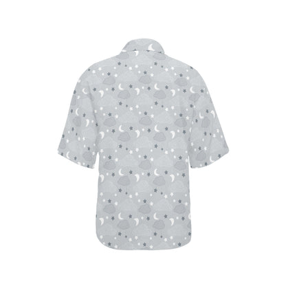 Cloud Pattern Print Design 04 Women's Hawaiian Shirt