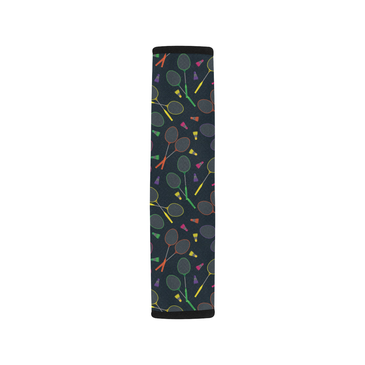 Badminton Pattern Print Design 04 Car Seat Belt Cover