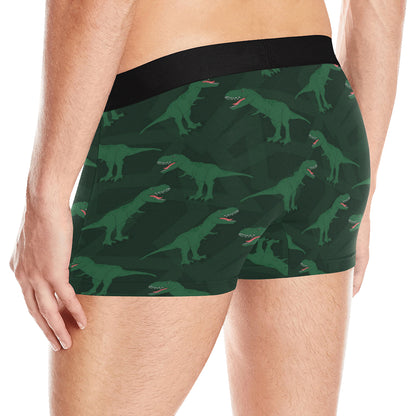 T Rex Pattern Print Design A06 Men's Boxer Briefs