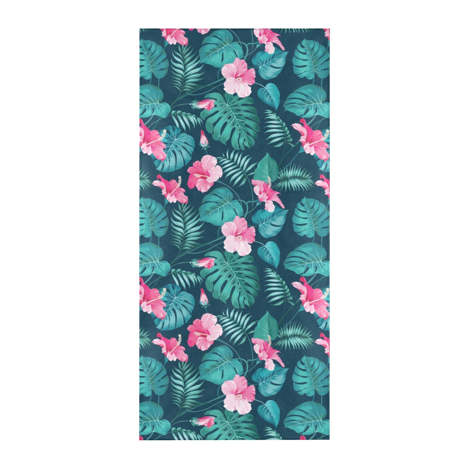 Summer Floral Print Design LKS301 Beach Towel 32" x 71"