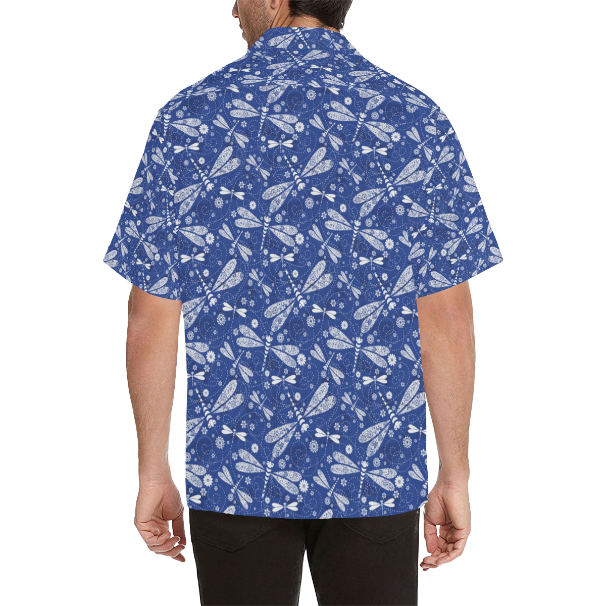 Dragonfly Pattern Print Design 03 Men's Hawaiian Shirt