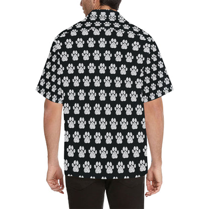 Paw Pattern Print Design A02 Men's Hawaiian Shirt