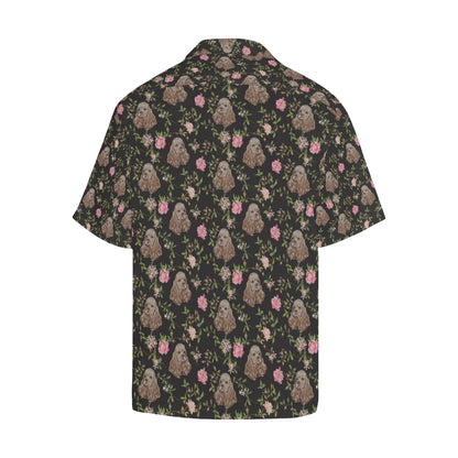 Cocker Pattern Print Design 03 Men's Hawaiian Shirt