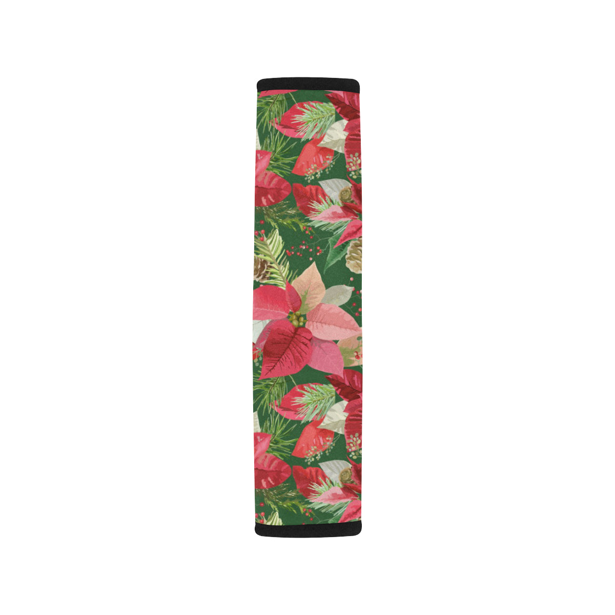 Poinsettia Pattern Print Design POT03 Car Seat Belt Cover