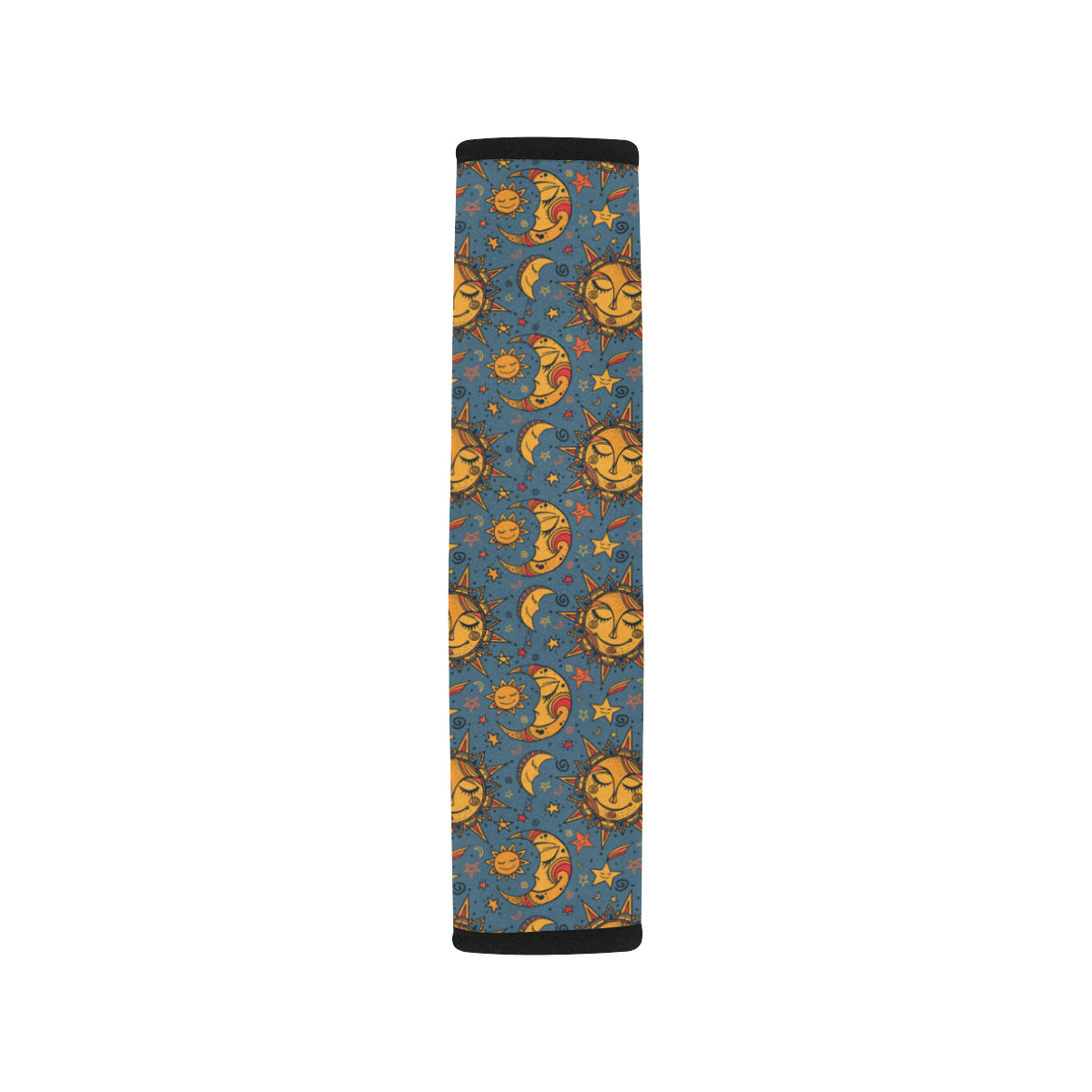 Celestial Moon Sun Pattern Print Design 02 Car Seat Belt Cover