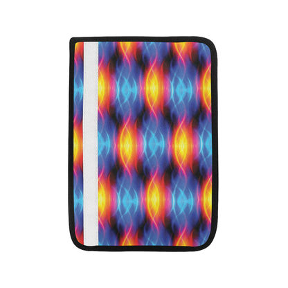 Flame Fire Blue Design Print Car Seat Belt Cover