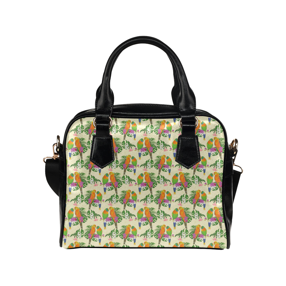 Conures Pattern Print Design 02 Shoulder Handbag