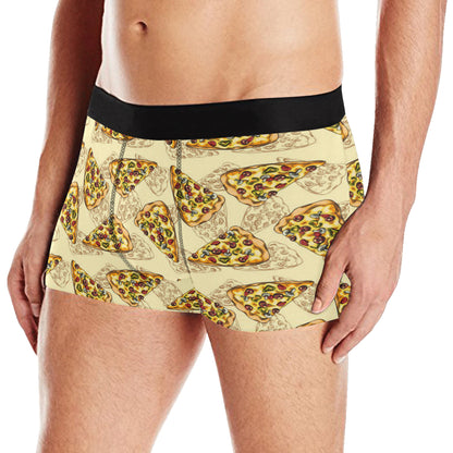 Pizza Pattern Print Design A01 Men's Boxer Briefs