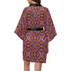 Bohemian Pattern Print Design 10 Women's Short Kimono