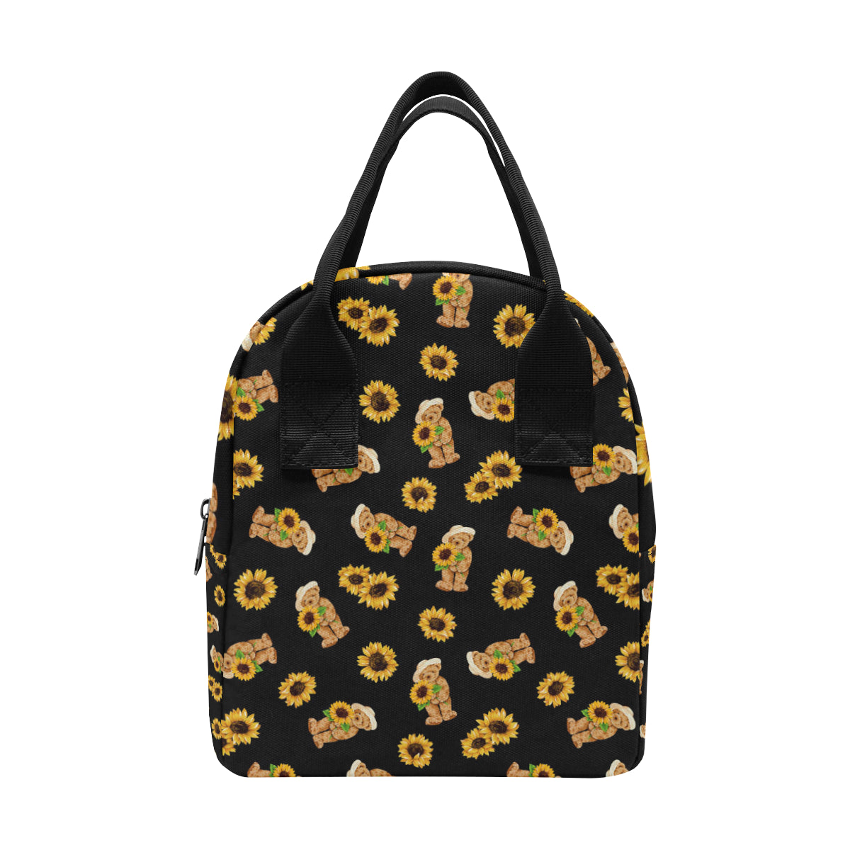 Sunflower Pattern Print Design SF016 Insulated Lunch Bag