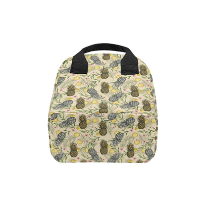 Pineapple Pattern Print Design PP012 Insulated Lunch Bag