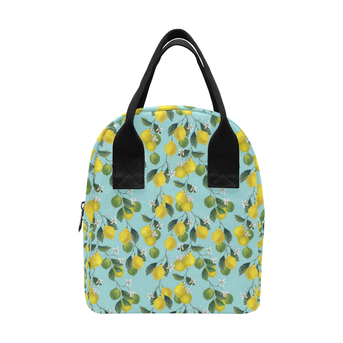 Lemon Pattern Print Design LM05 Insulated Lunch Bag