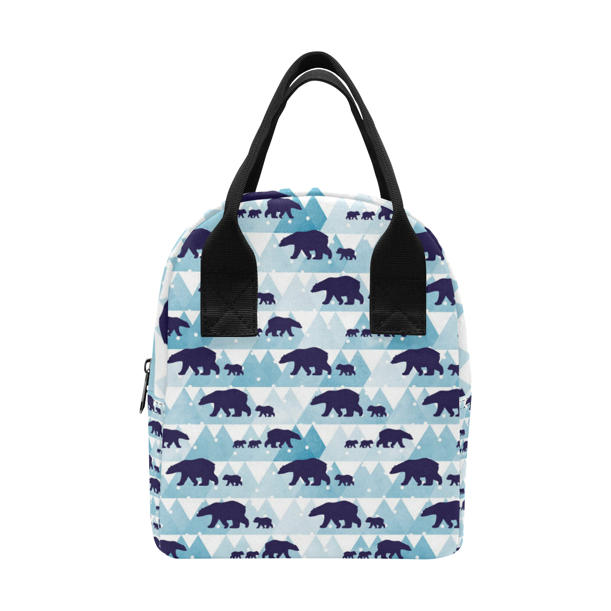 Bear Pattern Print Design BE01 Insulated Lunch Bag