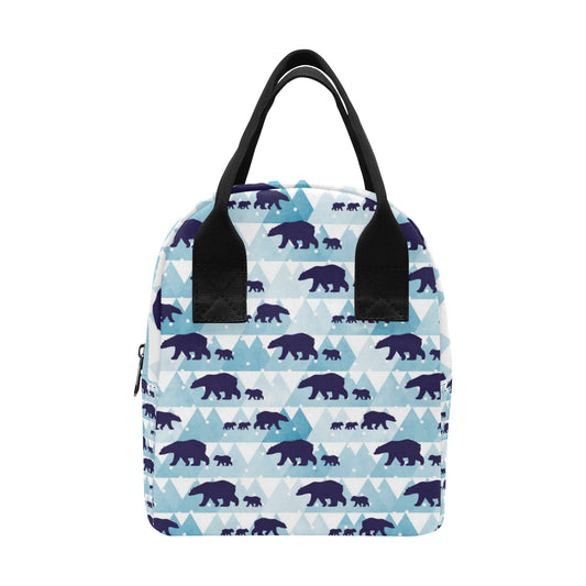 Bear Pattern Print Design BE01 Insulated Lunch Bag