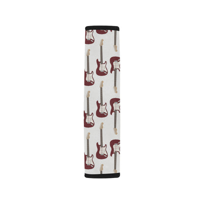 Bass Guitar Pattern Print Design 03 Car Seat Belt Cover