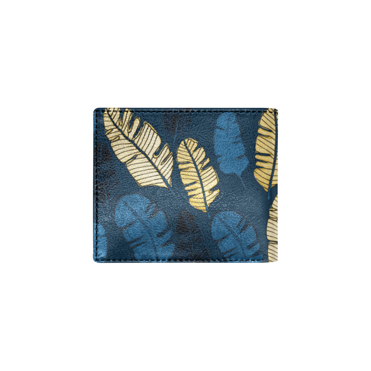Banana Leaf Pattern Print Design BL09 Men's ID Card Wallet