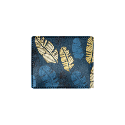 Banana Leaf Pattern Print Design BL09 Men's ID Card Wallet