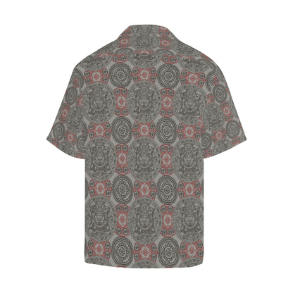 Calendar Aztec Pattern Print Design 04 Men's Hawaiian Shirt