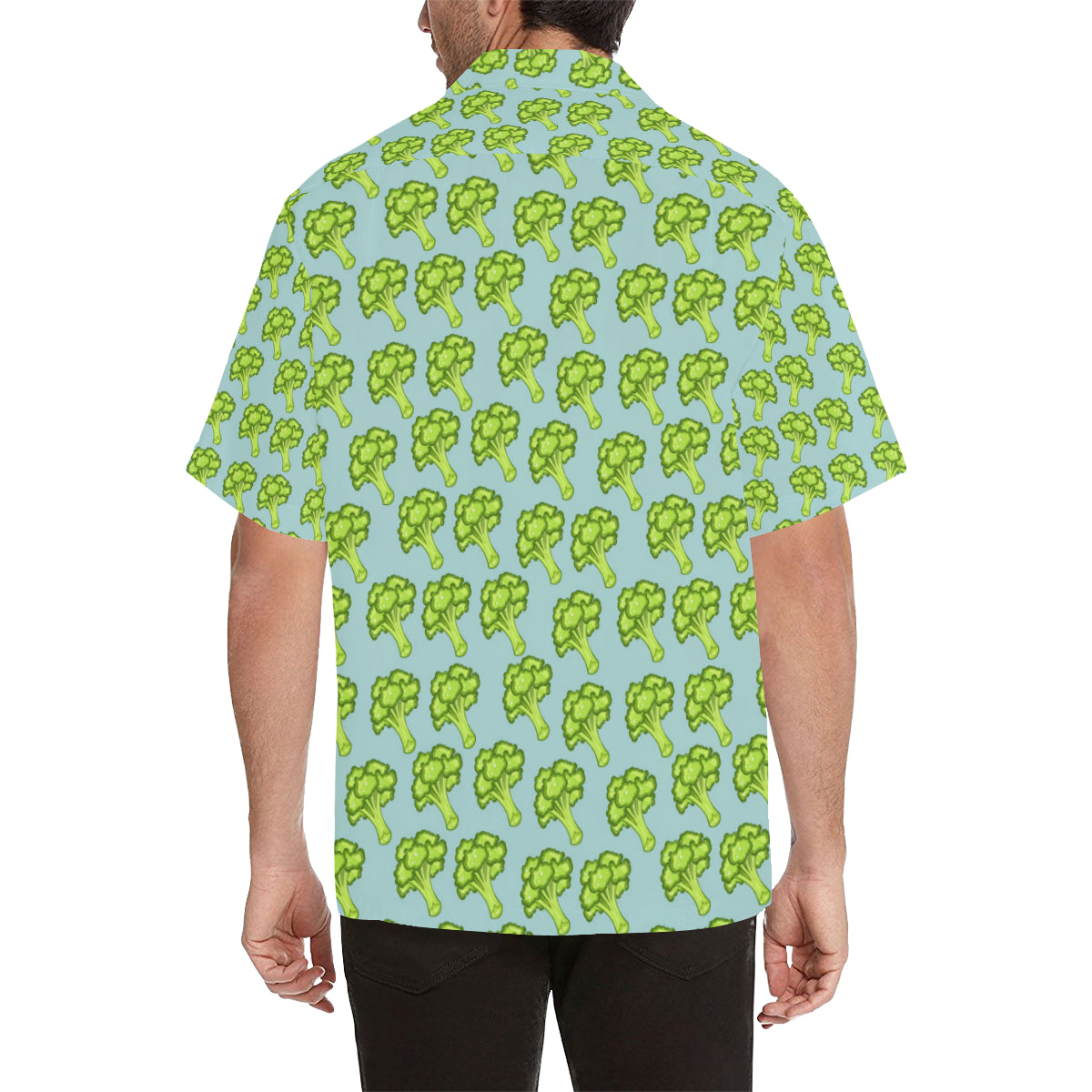 Broccoli Pattern Print Design 02 Men's Hawaiian Shirt
