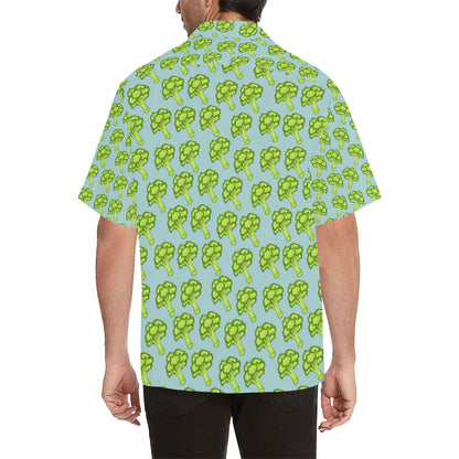 Broccoli Pattern Print Design 02 Men's Hawaiian Shirt