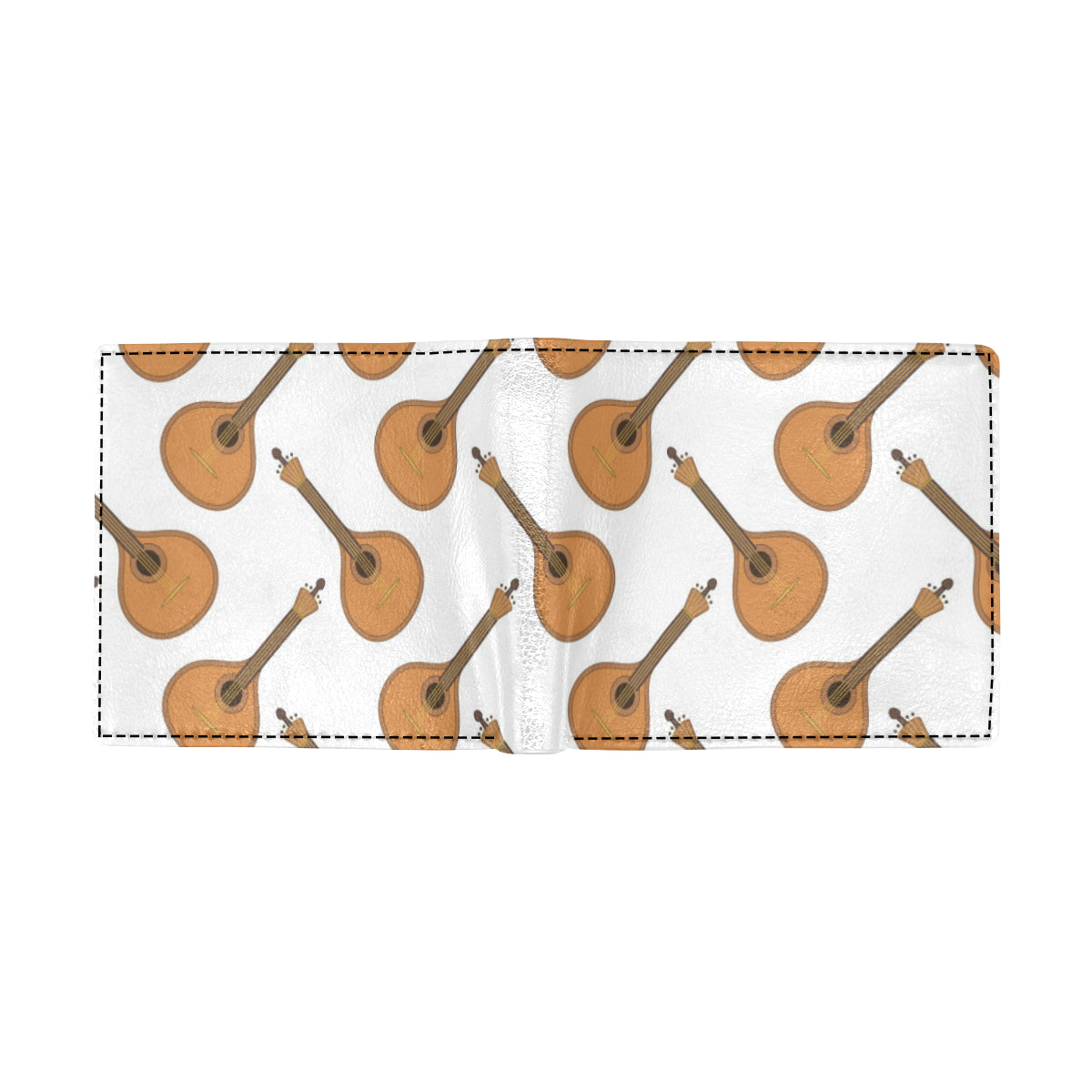 Mandolin Pattern Print Design 01 Men's ID Card Wallet