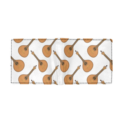 Mandolin Pattern Print Design 01 Men's ID Card Wallet